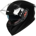 thumbnail image 7 of ILM Motorcycle Helmet Full Face with Pinlock Compatible Clear&Tinted Visors and Fins Street Bike Motocross Casco DOT(Gloss Black, X-Large), 7 of 7