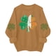 thumbnail image 3 of TaTaai Womens St Patricks Day Sweatshirt Long Sleeve Crewneck Casual Pullover Holiday Print Fleece Lined Top Gift, 3 of 5