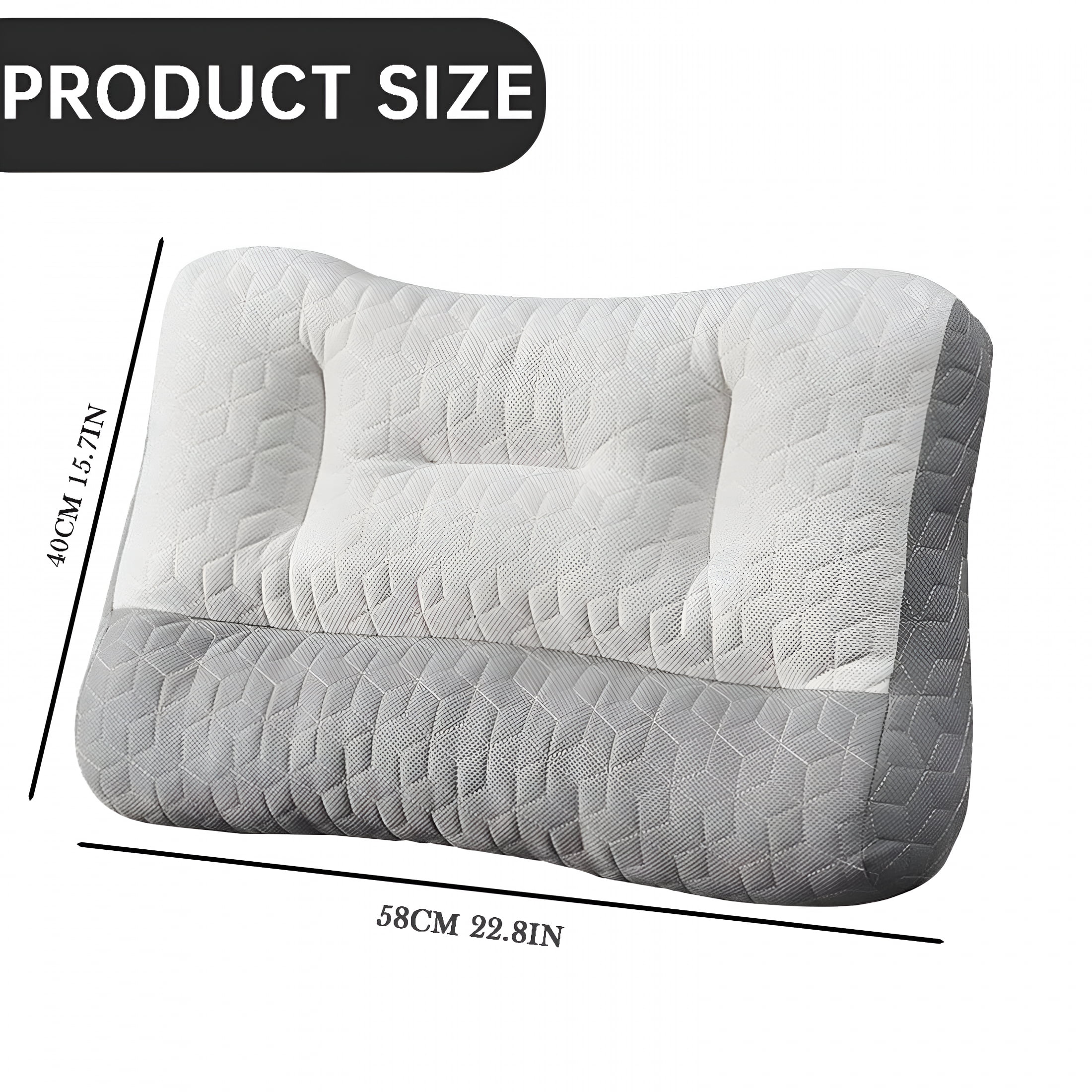 LAMIRO Sleep Apnea Pillow for Sleep Orthopedic Deep Sleep Pillow