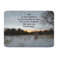 thumbnail image 1 of SIDONKU Inspirational Quote on Life by Unknown Author Lone Doe Doormat Floor Rug Bath Mat 23.6x15.7 inch, 1 of 1