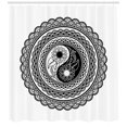 thumbnail image 3 of Ambesonne Black and White Shower Curtain, Yin Yang, 69"Wx84"L, Black and White, 3 of 3