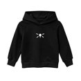 thumbnail image 5 of Ohufall 0-6T Embroidery Sweatshirt for Girls Hooded Pullover Long Sleeve Tops Solid Color Loose Comfort Fashion Casual Sweatshirts, 5 of 5