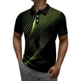 thumbnail image 1 of Cathalem Polo Shirt for Men Button Short Sleeve Summer Work T Shirt Tops,Green M, 1 of 4