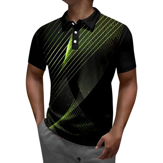 Gibobby Camisa Polo Hombre Polo piqué de Manga Larga Ajustado Polo para Hombre(Verde,M)