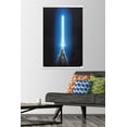 thumbnail image 2 of Star Wars: Original Trilogy - Blue Lightsaber Wall Poster with Wooden Magnetic Frame, 22.375" x 34", 2 of 6