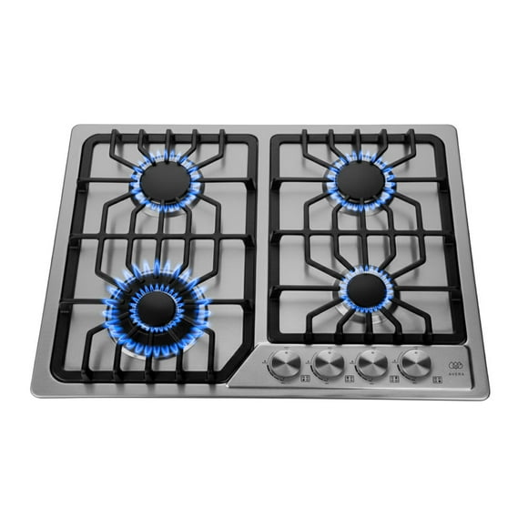 Parrilla de Gas Avera 4 Quemadores Empotrable Acero Inoxidable