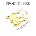 thumbnail image 3 of QIQUWOHUL Multi Necklace Layering Clasps Necklace Clasp Gold And Silver Necklace Separator For Layering Multiple Necklace Clasp For Women, 3 of 5