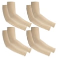 thumbnail image 1 of Uxcell 8 Pairs Arm Sleeves, Sun Protection Arm Sleeve Shade Cooling Arm Sleeves for Sports Hiking Riding, Beige, 1 of 1