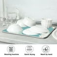 thumbnail image 7 of Fishes Dish Drying Mat Microfiber Kitchen Mats Large Counter Absorbent Dish Pad Drainer Rack 18"x24", 7 of 7