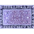 thumbnail image 1 of Ahgly Company Machine Washable Indoor Rectangle Animal Blue Traditional Area Rugs, 5' x 8', 1 of 4