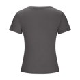 thumbnail image 5 of BVOFAR Women's Casual Short Sleeve Square Neck T-Shirts Summer Ribbed Knit Tops Solid Color Slim Fit Tee Shirts 2025, 5 of 5