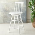 thumbnail image 2 of SAFAVIEH Quai Square Mid Back Counter Stool, White, 2 of 13