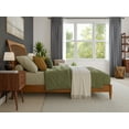 thumbnail image 5 of AFI Orleans Queen Solid Wood Low Profile Sleigh Platform Bed, Light Toffee, 5 of 13