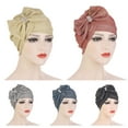 thumbnail image 3 of Head Cap Multicolor Elastic Polyester Forehead Cross Large Bow Head Wrap for Women, 3 of 8
