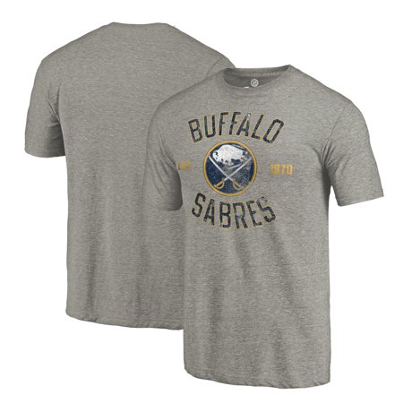 Buffalo Sabres Bag - Buffalo Sabres Fanatics Branded Heritage Tri-Blend T-Shirt - Gray