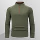thumbnail image 1 of pstuiky camisetas de manga larga para hombre, Blusa informal y moderna de manga larga con cremallera para hombre salir tops l, 1 of 9