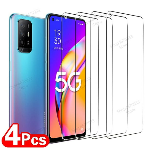 Protector de pantalla de 4 piezas para OPPO A95, A94, A74, 4G, A76, A54, A16, A16K, vidrio templado para OPPO A96, A15, A73, A53, A93, A72