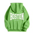 thumbnail image 5 of sususu Hoodies for Men Graphic Letter Print Hoodie Sweatshirt For Stylish Comfort And Everyday Wear,Green,XL, 5 of 6