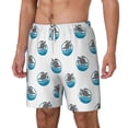 thumbnail image 2 of Uemuo Turtle Pattern Mens Swim Trunks Quick Dry Board Shorts with Mesh Lining, Stretch Beach Shorts Quick Dry No-Chafing Board Shorts-3X-Large, 2 of 9