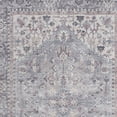 thumbnail image 4 of 4' X 6' Grey Oriental Power Loom Distressed Washable Area Rug, 4 of 5