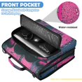 thumbnail image 6 of Grunge Pink-hearts Printed Zipper Binder with Handle&Shoulder Strap 2 inch 3 Ring 500+300 Sheet Capacity File Folder Organizer, 6 of 8