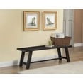 thumbnail image 3 of Alpine Furniture Newberry Wood Dining Bench in Salvaged Gray, 3 of 5