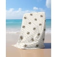thumbnail image 4 of Yellow Bees Beach Towels Oversized Super Absorbent, Honeybee Geometric Hive Simple Pastoral Lightweight Bath Towel Quick Dry Sets For Bathroom/Pool/Rv Camping/Beach Play/Gym Room/Picnic 23"x47", 4 of 8