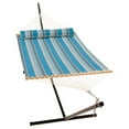 thumbnail image 2 of Algoma Net 2785SPC 13' Quick Dry Hammock with Pillow Ocean Stripe, 2 of 5
