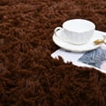 thumbnail image 4 of Alfombra esponjosa ISEAU Soft Shaggy para habitación infantil, marrón, 160 x 240 cm, 4 of 9