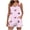 Pink, variant on Tnhcen 2 Piece Women's Valentine's Day Heart Print Pajama Sets Soft Sleeveless Cami Top and Shorts Pjs Homewear Set S-2XL