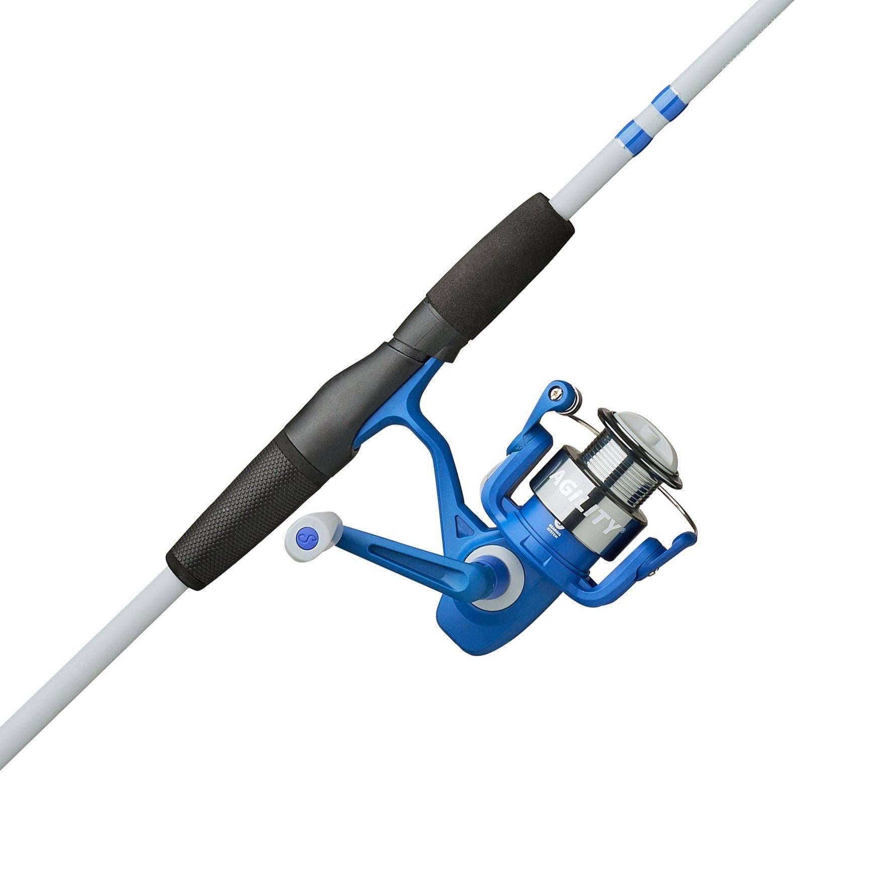 Shakespeare Agility Spinning Travel Combo 6'6" 3-Piece Fishing Rod and Reel Combo