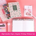 thumbnail image 5 of Floleo A5 Weekly Monthly Planner Notebook 5x7 in, Hardcover Spiral Academic Organizer with Tabs Pocket, 12-Month Diary for Work Study, 5 of 6