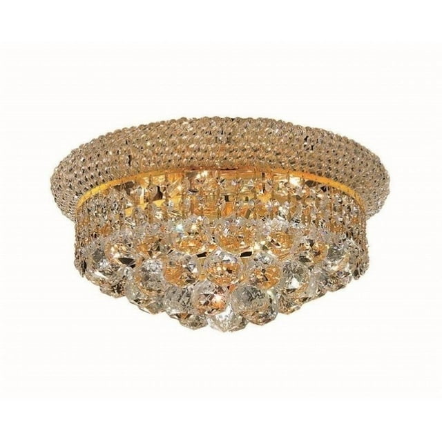 Elegant Lighting Primo 14" 6 Light Elegant Crystal Flush Mount
