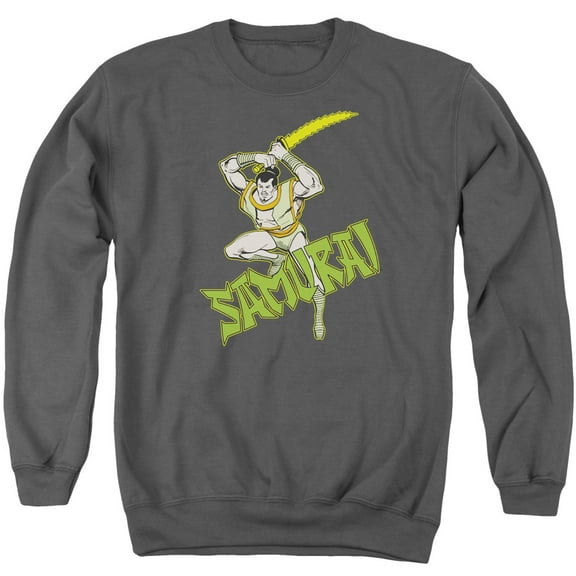DC Comics Samurai Adult Crewneck Sweatshirt Charcoal
