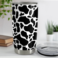 thumbnail image 4 of SANDJEST Cow Print Tumbler 20oz Stainless Steel Double Wall Vacuum Insulated Tumblers Coffee Travel Mug Cup with Lid Gifts for Women Girls Teen Birthday Christmas Presents, 4 of 5
