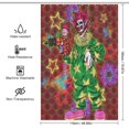 thumbnail image 2 of Killer Klowns from Outer Space Clown Shower Curtain, Bath Curtain Bathroom Home Decor Waterproof Polyester for Bathroom with 12 Hooks 46.85x70.87Inch（119x180cm）, 2 of 8