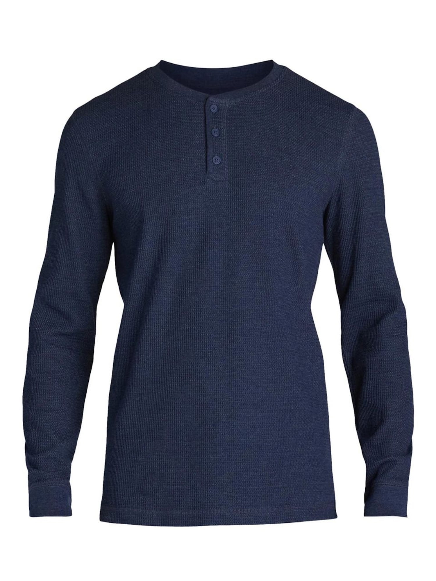 George Men’s and Big Men’s Thermal Henley T-Shirt with Long Sleeves, Sizes XS-3XLT