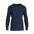 thumbnail image 2 of George Men’s and Big Men’s Thermal Henley T-Shirt with Long Sleeves, Sizes XS-3XLT, 2 of 5