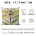 thumbnail image 5 of Chilfamy Dragonfly Throw Pillow Cover Rural Style for Home Office Sofa Decor Pillow Case Pillowcase 1 22x22in, 5 of 5