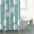 thumbnail image 4 of Merry Christmas Shower Curtain for Bathroom Winter Christmas Snowflake Shower Curtains Waterproof Simple Shower Curtain Hooks Included,72x72Inch, 4 of 5