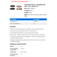 thumbnail image 2 of Front Brake Pad Set - Compatible with 2006 - 2011 Honda Civic 2007 2008 2009 2010, 2 of 2