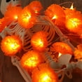 thumbnail image 5 of Lighted Marigold Garland, 9.84Ft 20 LED Artificial Marigold Flowers String Lights, Marigold String Lights USB Version, Festive Light String Decor for Day Of The Dead Halloween Home Party Decoration, 5 of 6