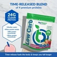 thumbnail image 2 of BioTrust Low Carb Protein Powder – Delicious Whey & Casein Blend from Grass-Fed Hormone Free Cows – Non GMO, Gluten Free (Strawberry Banana), 2 of 7