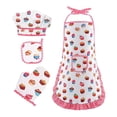 thumbnail image 1 of TISHITA Chef Clothing Set Early Learning Educational Toy Role Play Toy for Children Gift 4Pcs, 1 of 8