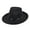 Black, variant on Classic Fedora Hat for Men Women Wool Felt Wide Brim Hat Retro Wide Brim Floppy Panama Hat