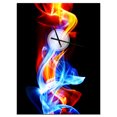 thumbnail image 1 of DesignArt Fire and Ice Large Wall Clock, 1 of 2