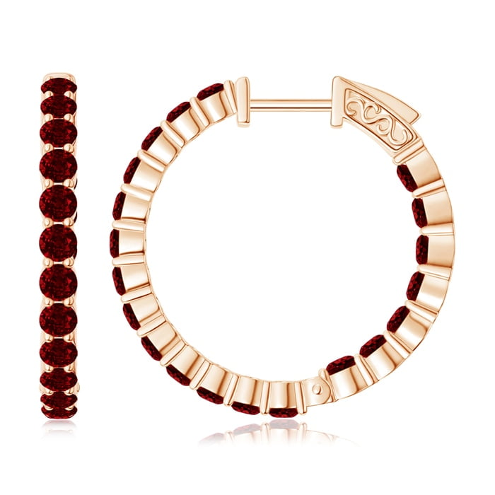 rose gold hoop earrings sale