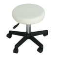 thumbnail image 3 of HomGarden 2 Pack Adjustable Rolling Swivel Salon Stool PU Leather W/Wheels, Indoor Home Office Tattoo Spa White, 3 of 8