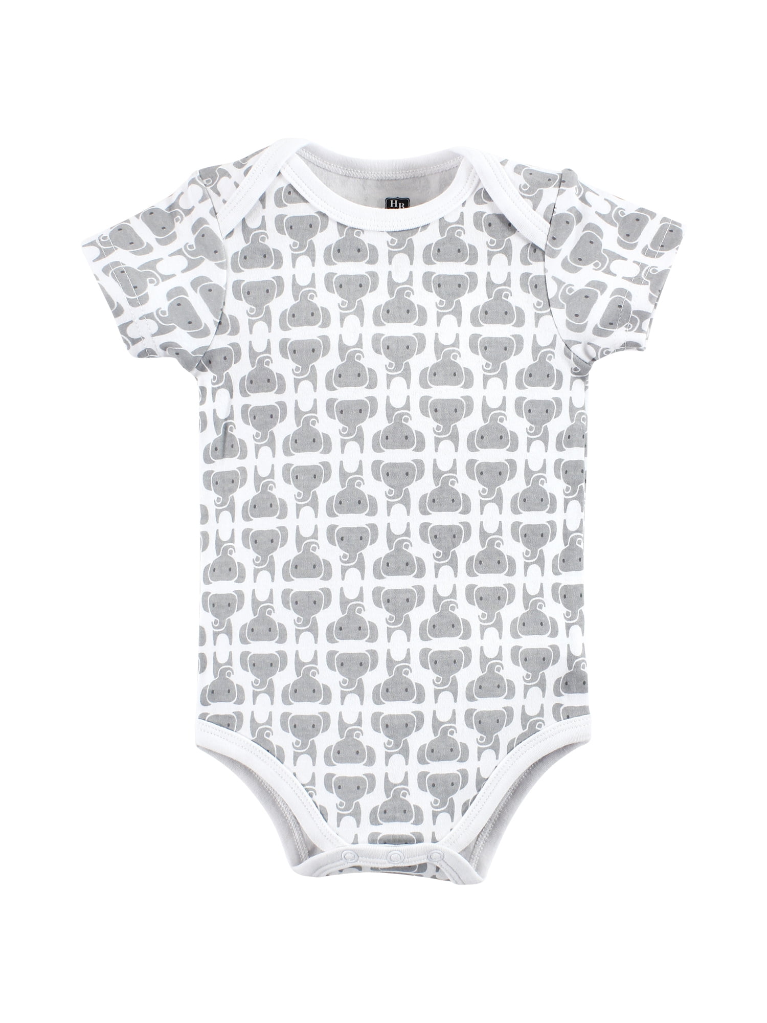 Hudson Baby Cotton Short Sleeve Bodysuits, 3-Pack, Sizes Newborn-24 Months