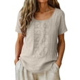 thumbnail image 2 of Blczomt Yellow Tops Women Cute Short Sleeve T Shirts Lightweight 2026 Ladies Summer Tops, 2 of 7